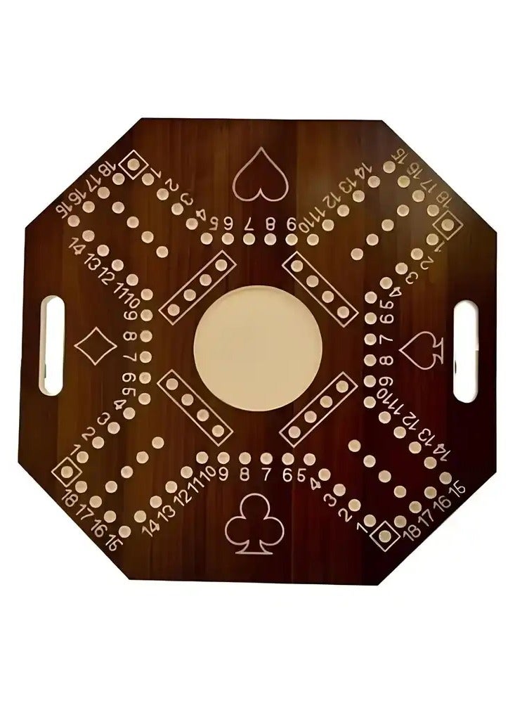 Nilco (Nilco) Wooden Jackaroo Board Game – Premium Strategy Game for 2–4 Players – Durable Wooden Board, Playing Cards & Marbles – Family-Friendly, Arabic Instructions Included – Ideal Gift for Game Nights & Home Entertainment - Image 1