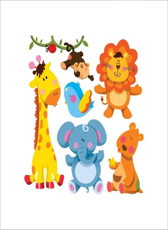 AH Decals Animated Wall Sticker for Kids Room Play School Stickers PVC Vinyl (65 X 50 cm) with 3D Dinosaur Wall Sticker (65 cm x 50 cm)-Self-Adhesive - Image 2