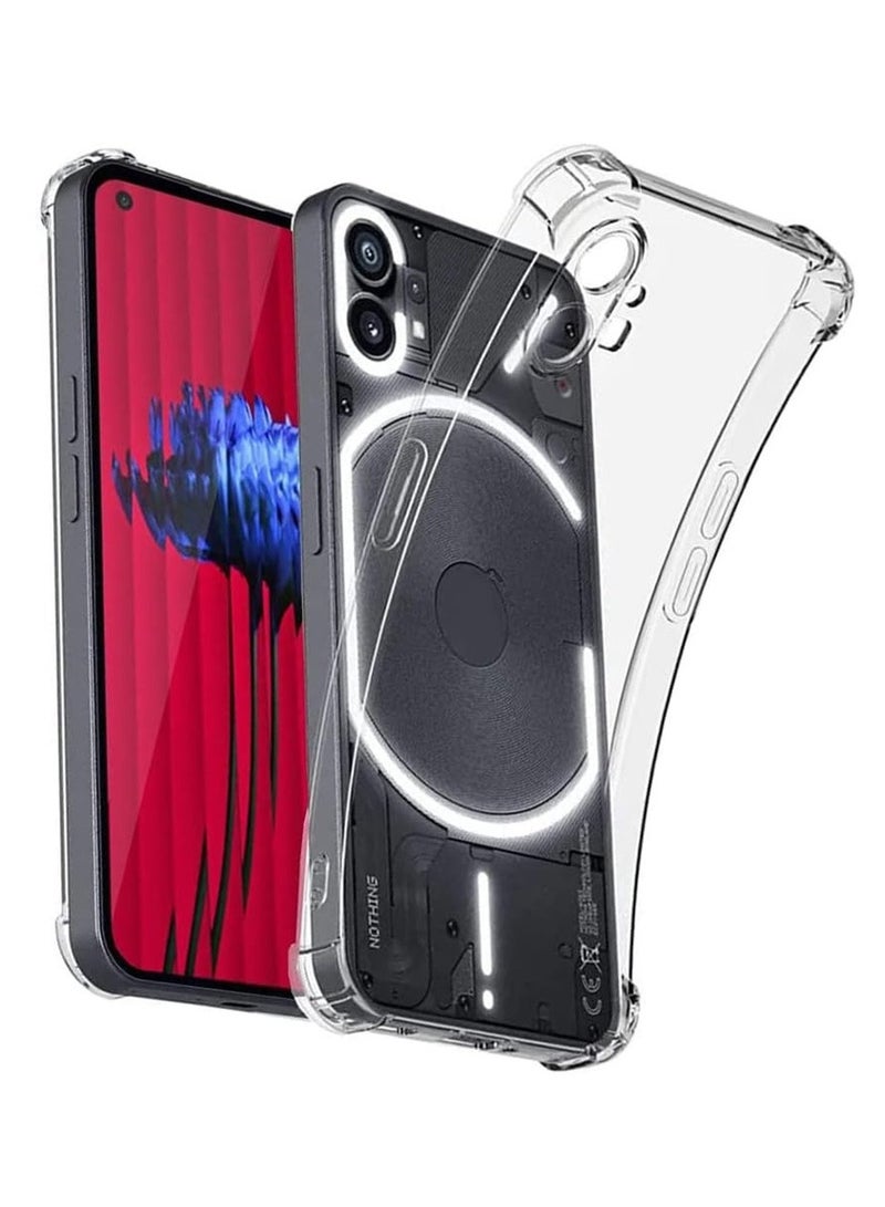 Techie Nothing Phone 1 TPU Bumper Corner Case with Camera Lens Protection Transparent Protective Back Cover - Image 1