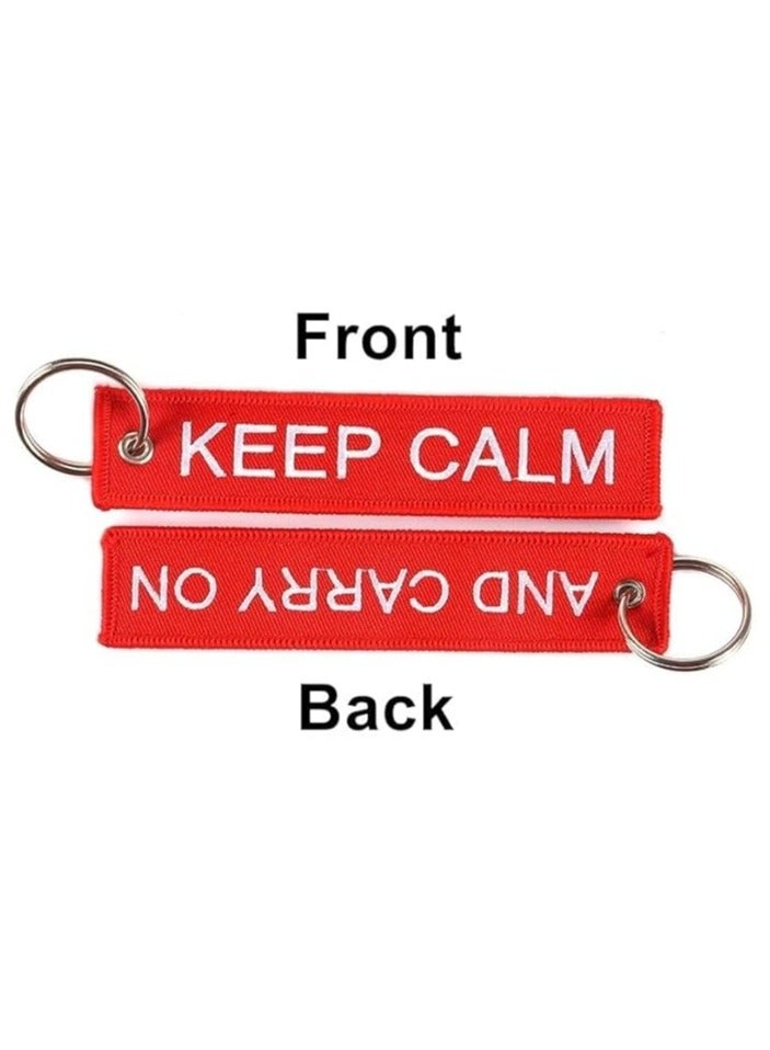 بيعتكلها التطريز سيارة دراجة نارية المفاتيح حلقة رئيسية تشافيرو مفتاح Fobs للسيارات الهدايا الأصدقاء لطيف حلقة رئيسية الموضة (الحفاظ على الهدوء والاستمرار) - Image 2