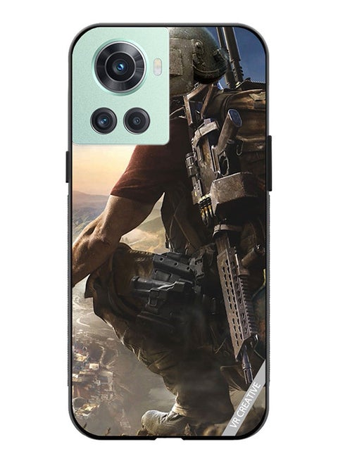 Protective Case Cover For OnePlus 10R Pubg Design Multicolour