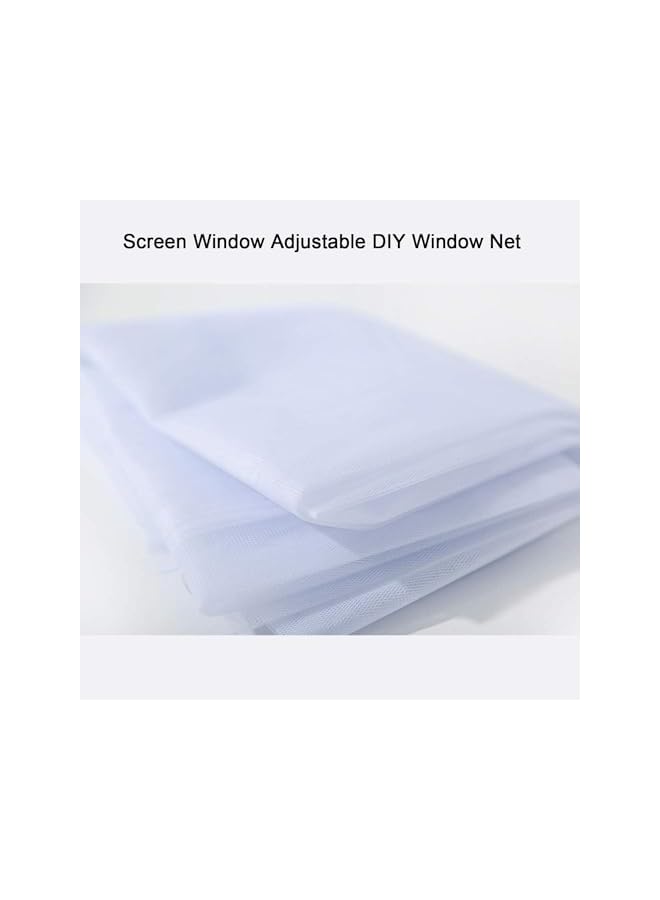 The Bros Self-Adhesive Window Screen Netting, 2 Pack Upgrade Encryption Removable Bug Mosquito Window Screen Net, Screen Window Adjustable DIY Window Net for Patio and Windows, Can Be Cut as Desired - Image 2