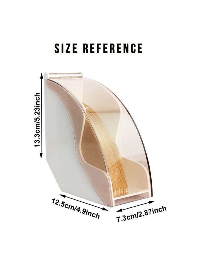 Hand Drip Coffee Filter Paper Holder Storage Rack with Acrylic Cover Dispenser Storage Barista Tools for Kitchen Utensils - Image 2