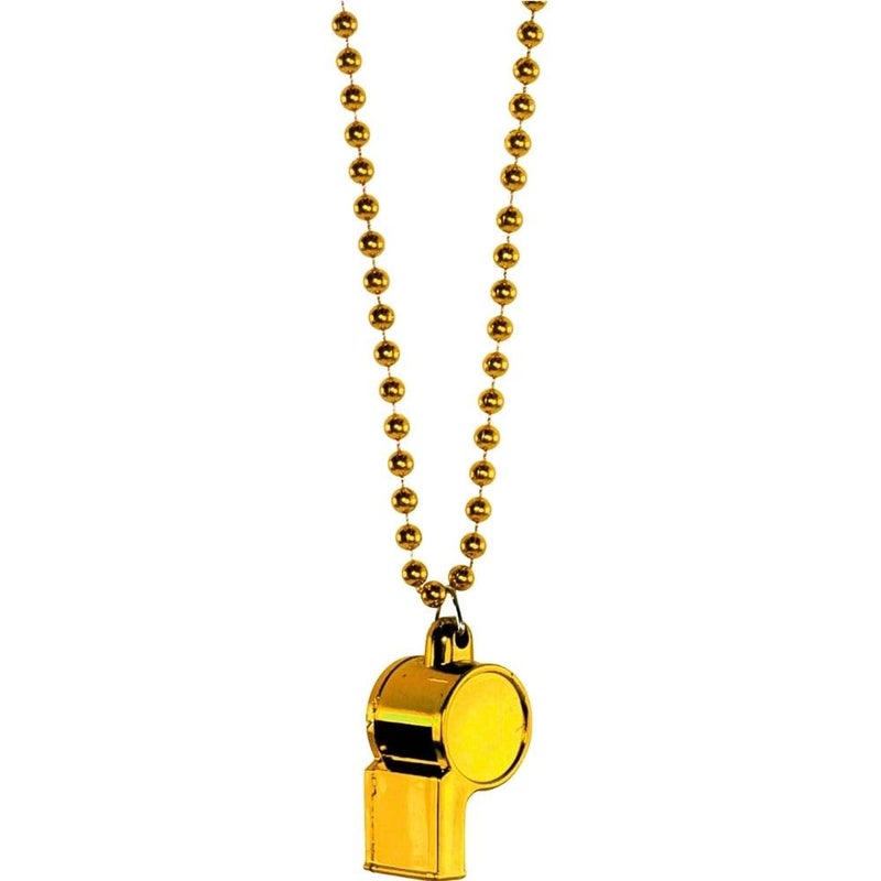 Amscan Whistle Bead Necklace Sports Noisemakers Accessory, Yellow, 36" Party Favors, 1 - Image 4