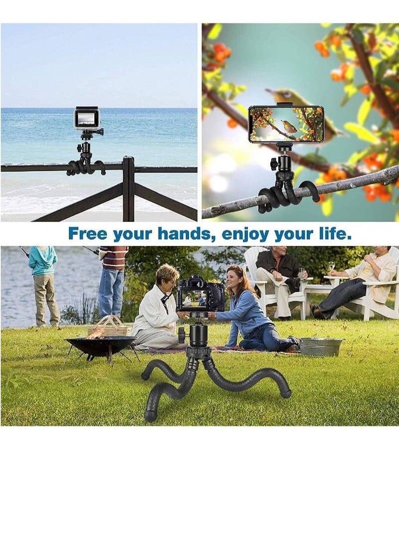 GENNEXT Premium Flexible Phone Tripod with Wireless Remote, Mini Tripod Stand for Camera GoPro/Mobile  - Image 3