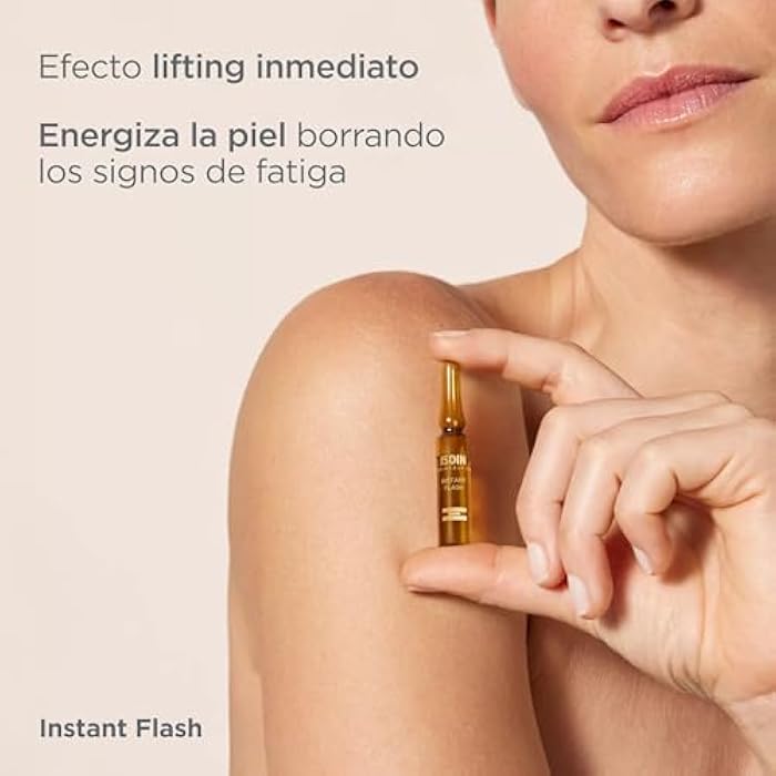 ISDIN Isdinceutics Instant Flash Firming and Lifting Serum for Face with Antioxidants and Hyaluronic Acid - 5 ampoules, 0.06FL OZ x 5 - Image 4