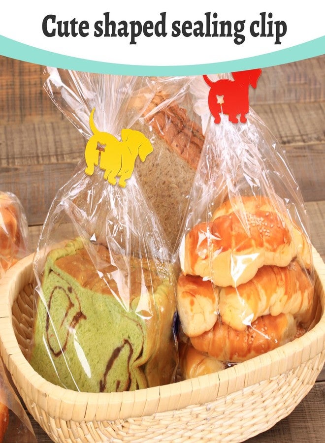 CZFSWT 5 Pcs Bread Bag Clips, Dachshund Bread Bag Clip, 5 Color Cute Bag Clips, Reusable Food Sealing Clips with Squeeze and Lock Design, Bread Clips for Bags Suitable for Kitchen Gadget Enthusiast - Image 5
