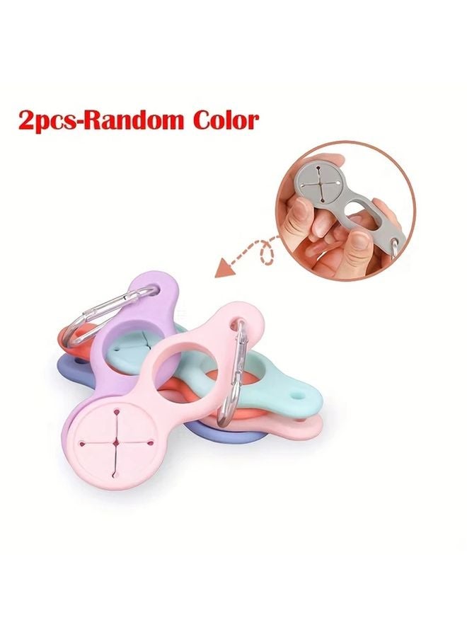 2pcs Portable Water Bottle Hooks Outdoor Camping Travel Gear Organizer - Image 1