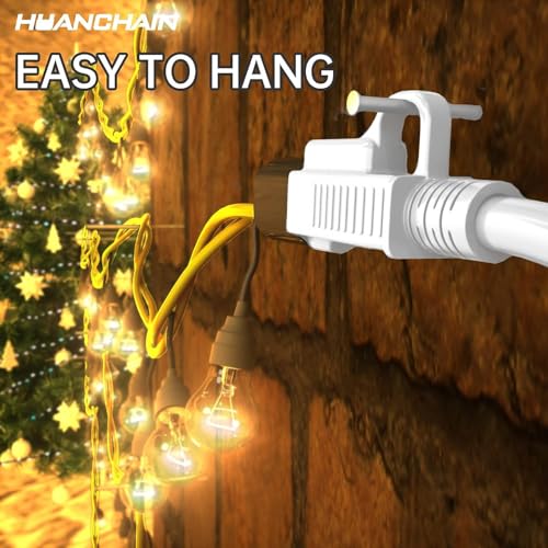 HUANCHAIN Indoor Outdoor White Extension Cord 20 ft Waterproof, 16/3 Gauge Flexible Cold-Resistant Appliance Extension Cord Outside, 13A 1625W 16AWG SJTW, 3 Prong Heavy Duty Electric Cord, ETL - Image 3