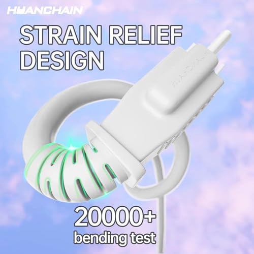 HUANCHAIN Indoor Outdoor White Extension Cord 20 ft Waterproof, 16/3 Gauge Flexible Cold-Resistant Appliance Extension Cord Outside, 13A 1625W 16AWG SJTW, 3 Prong Heavy Duty Electric Cord, ETL - Image 5