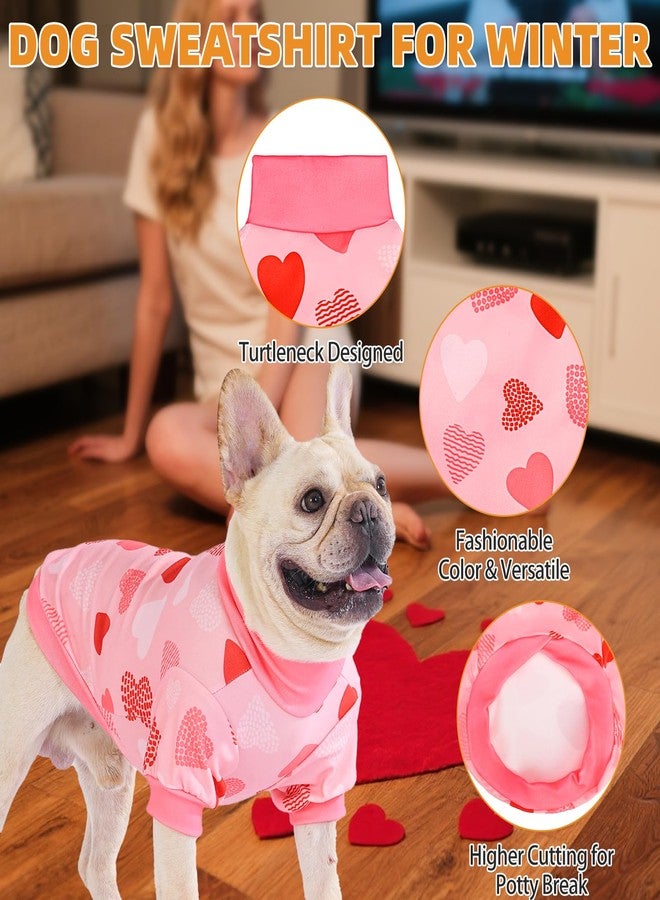 KOOLTAIL Dog Sweater,3 Pack Fuzzy Thick Super Soft Warm Dog Winter Sweater Turtleneck Pullover for Cold Weather,Fleece Pet Fall Clothes Coats for Small Medium Large Dogs Puppy Girls Boys Pink SM - Image 5
