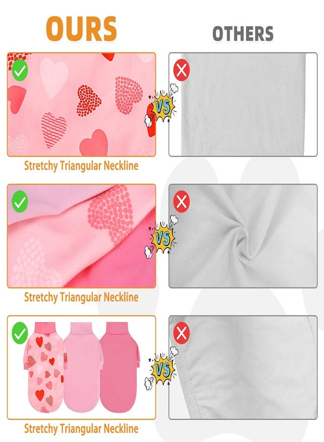 KOOLTAIL Dog Sweater,3 Pack Fuzzy Thick Super Soft Warm Dog Winter Sweater Turtleneck Pullover for Cold Weather,Fleece Pet Fall Clothes Coats for Small Medium Large Dogs Puppy Girls Boys Pink SM - Image 4