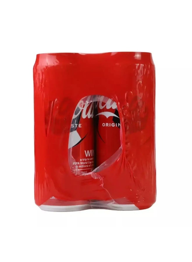 Coca-Cola Original Taste Drink, Soft Drink Can, 330 ml Per Can - Pack of 6 Cans - Image 2