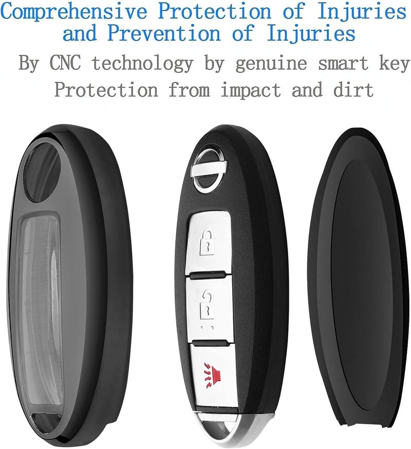 Autophone غطاء مفتاح أوتوفون مع سلسلة مفاتيح جلدية لطرازات نيسان - Image 5