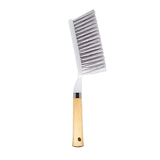 MVM Enterprise Carpet Cleaning Brush Wooden Handle Bathroom Cleaning Brush Soft Bristles with a Wooden Handle Portable and Easy to Store Ideal for Cleaning Tiles and Carpets at Home 1 pcs