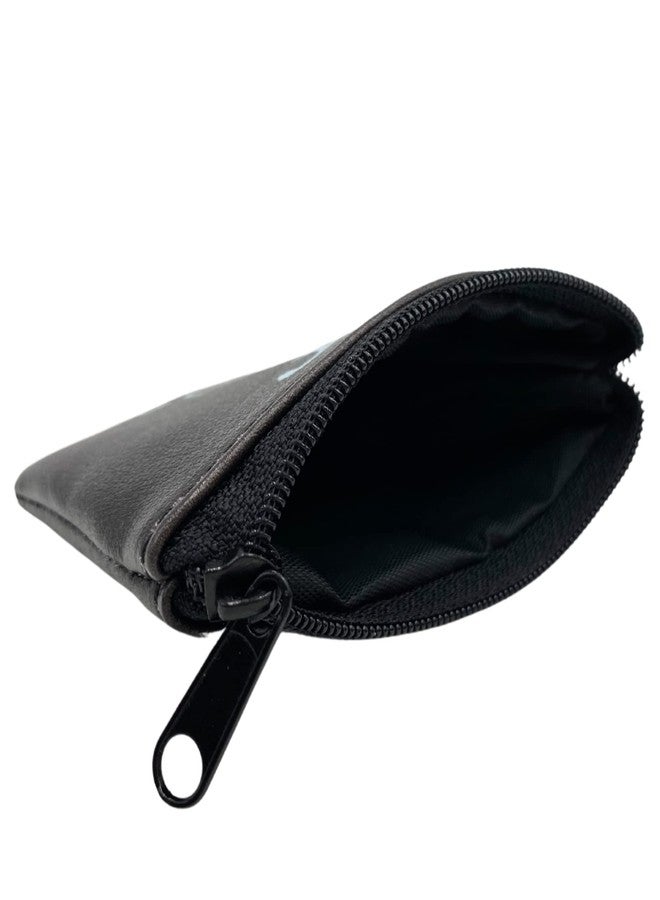 Needzo Our Lady of Fatima Black Leatherette Rosary Pouch with Zipper Closure, Neutral Travel Cases and Pouches for Rosaries, Catholic Gift, 3.25 Inches - Image 2