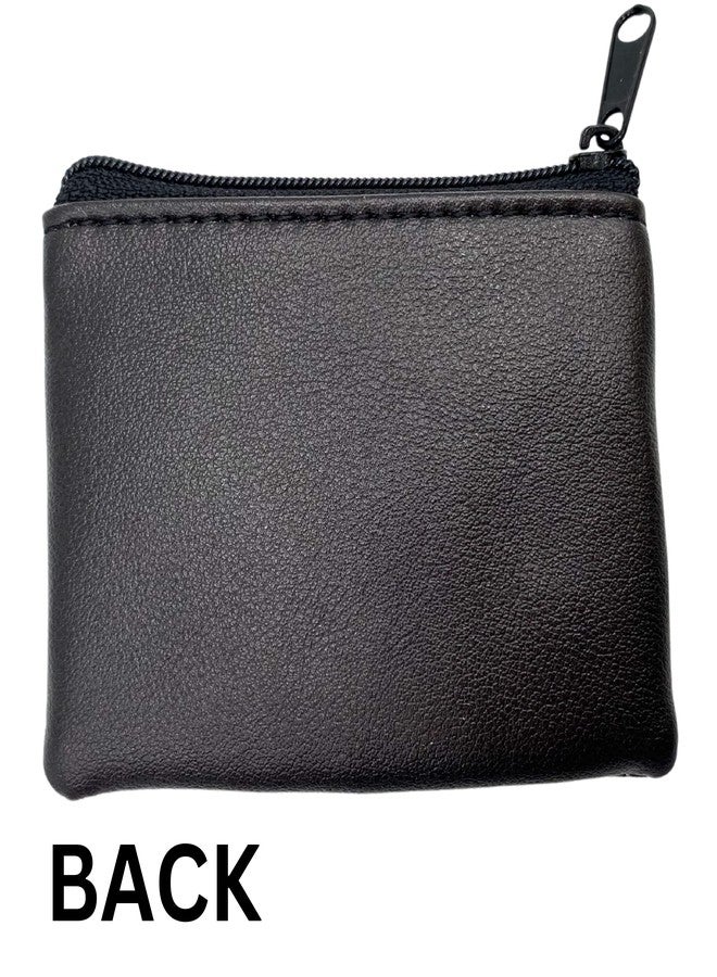 Needzo Our Lady of Fatima Black Leatherette Rosary Pouch with Zipper Closure, Neutral Travel Cases and Pouches for Rosaries, Catholic Gift, 3.25 Inches - Image 5