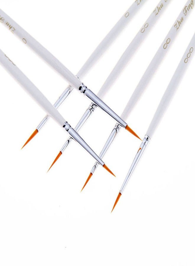 SooKoo Fine Detail Paint Brush Set, 6 Pieces Miniature Art Brushes for Fine Detailing,Art Painting - Acrylic, Watercolor, Oil - Miniatures, Models, Airplane Kits, Nail - Image 5