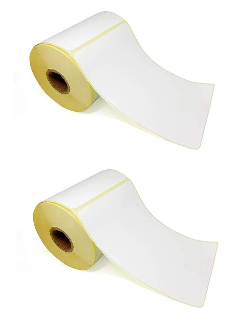 Terabyte Direct Thermal Barcode Label Stickers - 4" X 6" 500 per roll (100mm 150 mm) Used for Printing  Flex & other Shipping Labels, THERMAL-100 * - Image 2