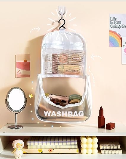 SNAPCOM Cosmetic Organizer Bag Makeup Pouch for Women Travel Toiletry Bag for Cosmetics Brushes Accessories Waterproof Zippered Cosmetic Bag Portable Carry Pouch use for Traveling (1 pcs) - Image 4