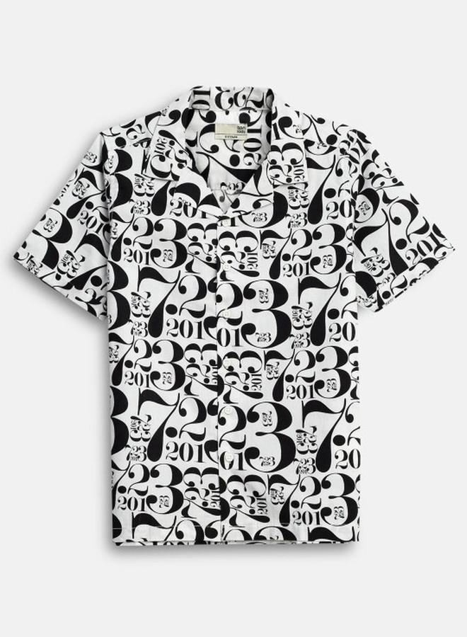 Bonkids Boy's 100% Cotton Printed Regular Fit Shirt - Image 1