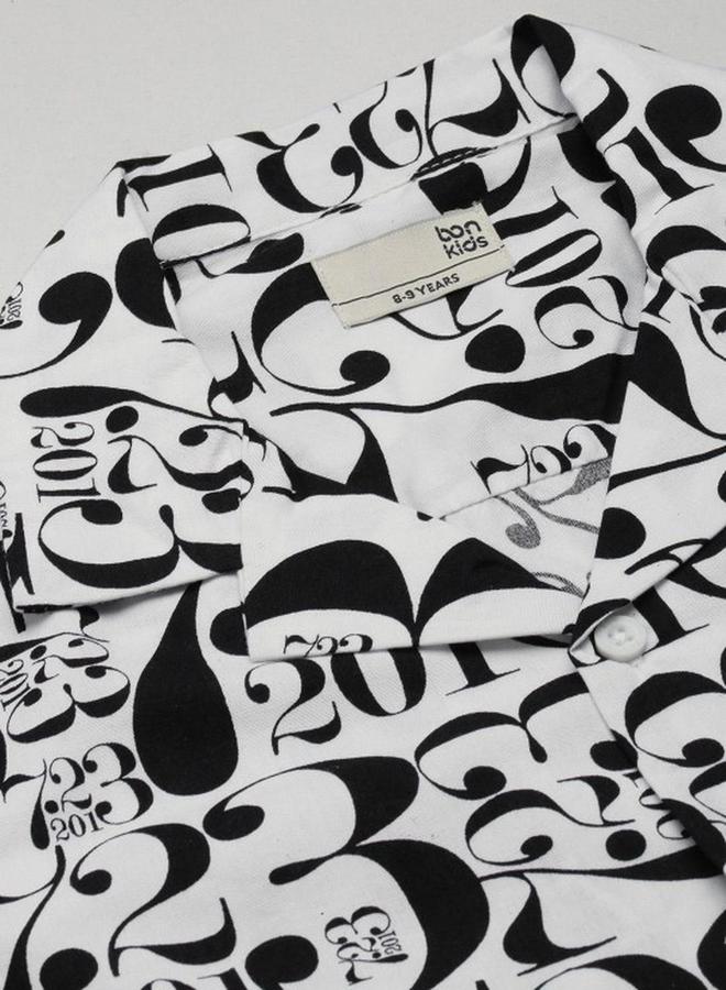 Bonkids Boy's 100% Cotton Printed Regular Fit Shirt - Image 3