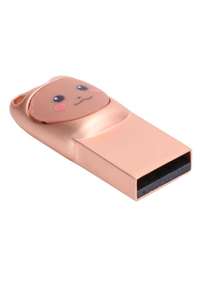 Thoraya Rose Gold - Cute USB flash drive USB2.0 Cute Creative Personality Mini Cartoon Student Girl Car Phone Computer Dual Use 64GB  - Image 3