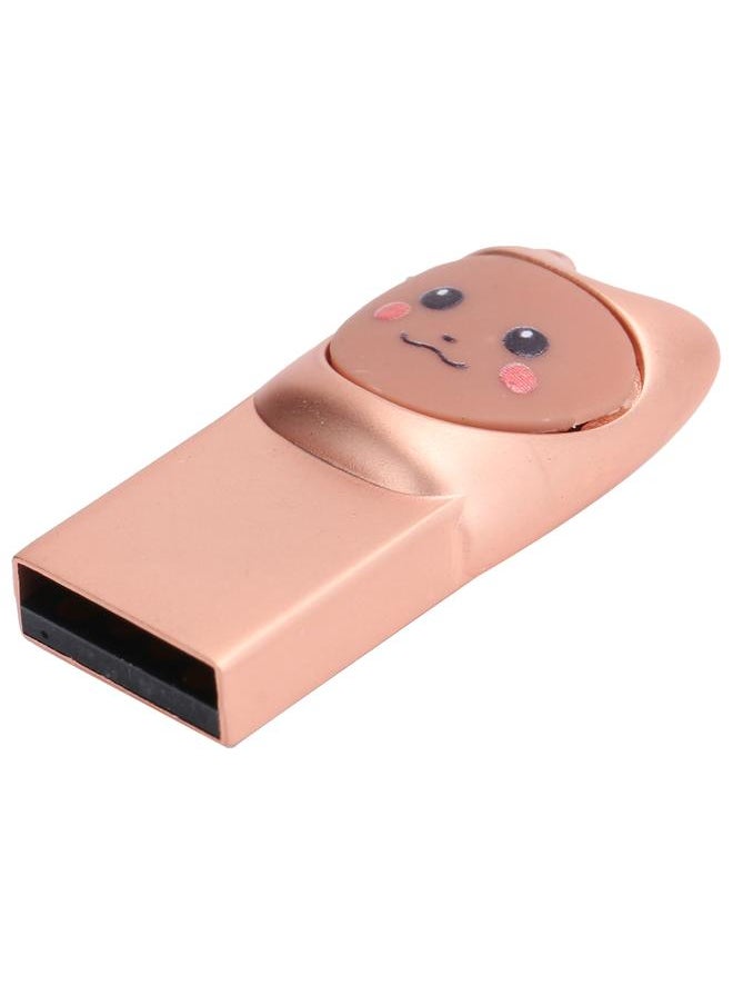 Thoraya Rose Gold - Cute USB flash drive USB2.0 Cute Creative Personality Mini Cartoon Student Girl Car Phone Computer Dual Use 64GB  - Image 2