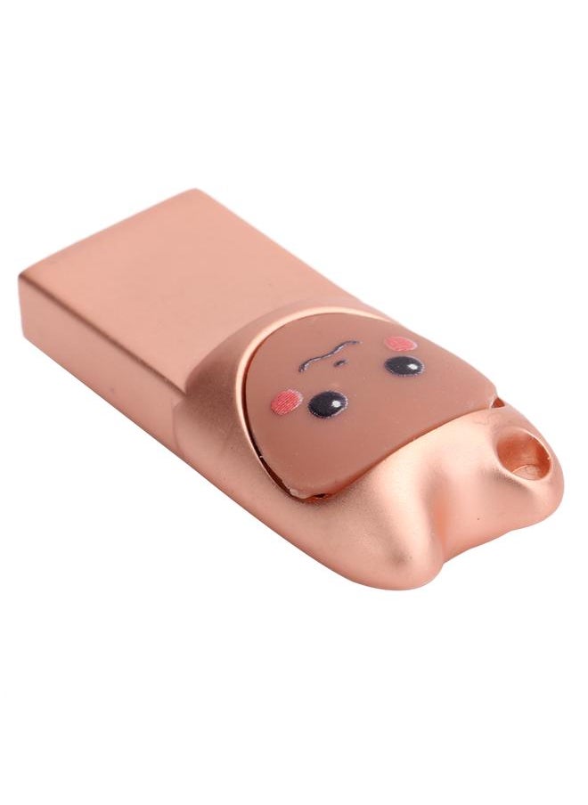 Thoraya Rose Gold - Cute USB flash drive USB2.0 Cute Creative Personality Mini Cartoon Student Girl Car Phone Computer Dual Use 64GB  - Image 5