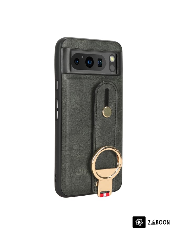 Zaboon Protective Case For Google Pixel 8 Wristband Leather Back - Image 1