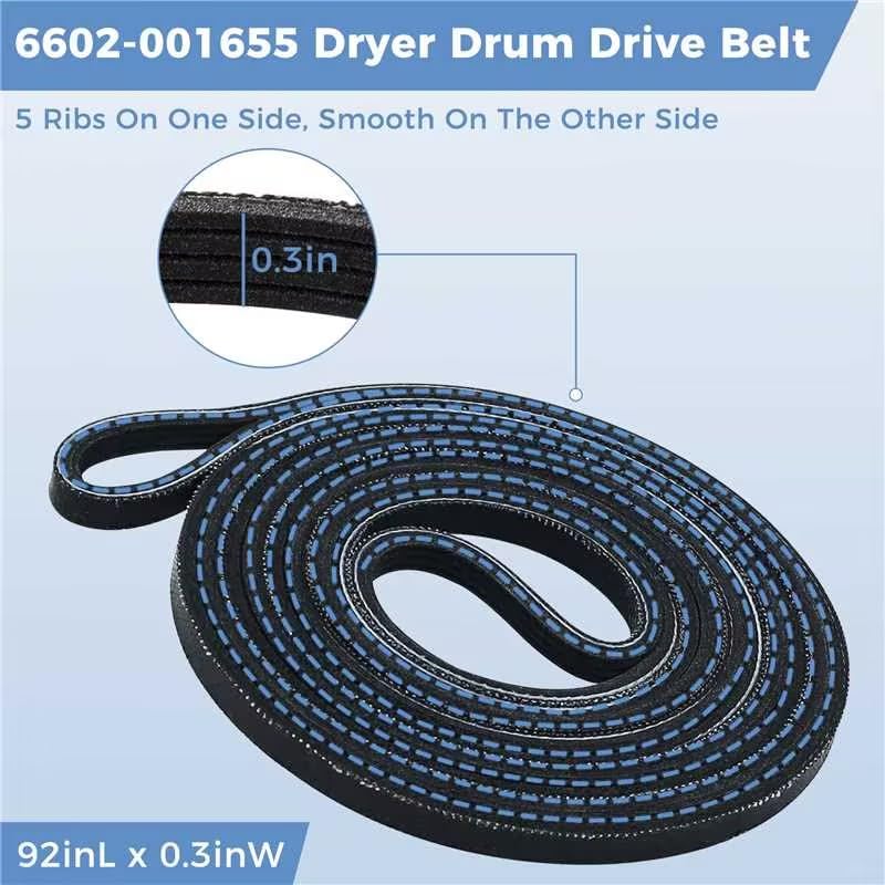 Sikawai قطع غيار مجفف Sikawai DC97-16782A تناسب مجموعة استبدال بكرات مجفف سامسونج DV45H7000EW/A2 DV42H5000EW/A3 تشمل بكرات مجفف DC97-16782A حزام مجفف 6602-001655 DC93-00634A مجموعة بكرة التوتر - Image 5