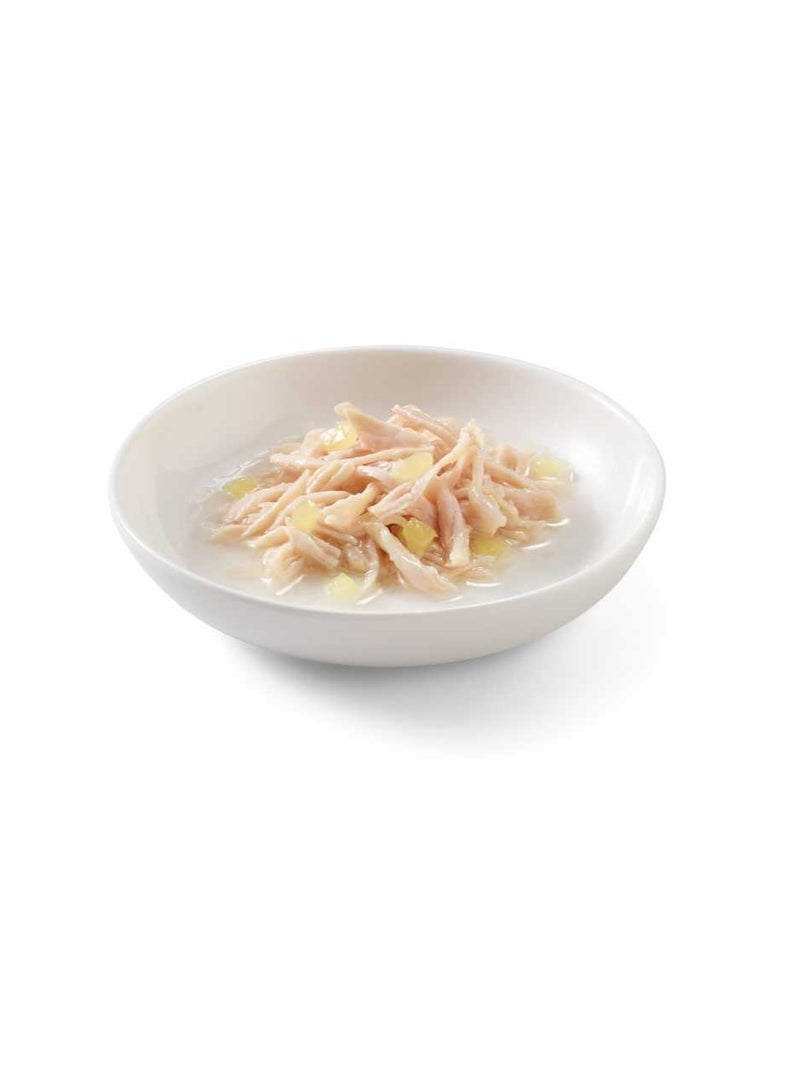 شيسر شيسير طعام قطط رطب (علبة) – دجاج مع أناناس 75 جم (الحد الأدنى للطلب: 14 قطعة × 75 جم) [الوزن - 75 جم] - Image 2