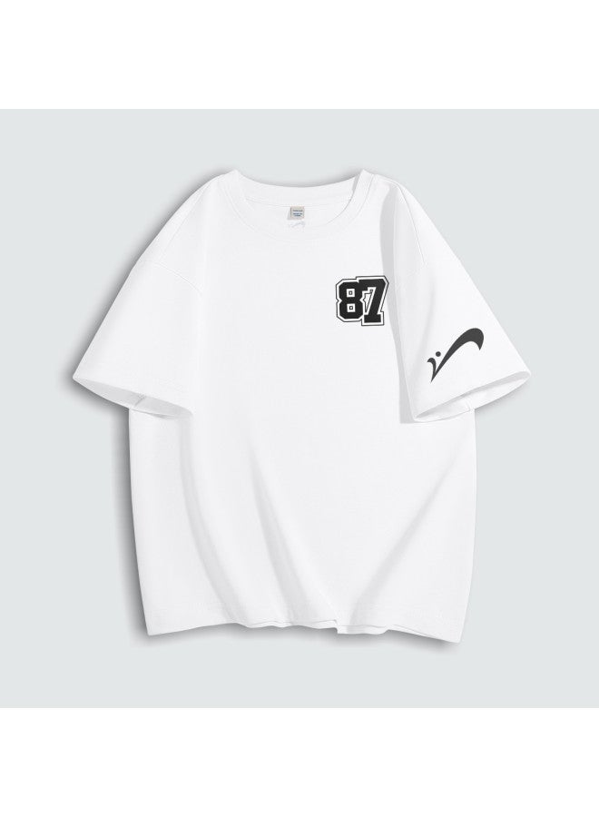 Noble bird Cotton】boys' T-shirt Short Sleeve 2025 Summer Thin Children's Athletic Breathable Top - Image 2