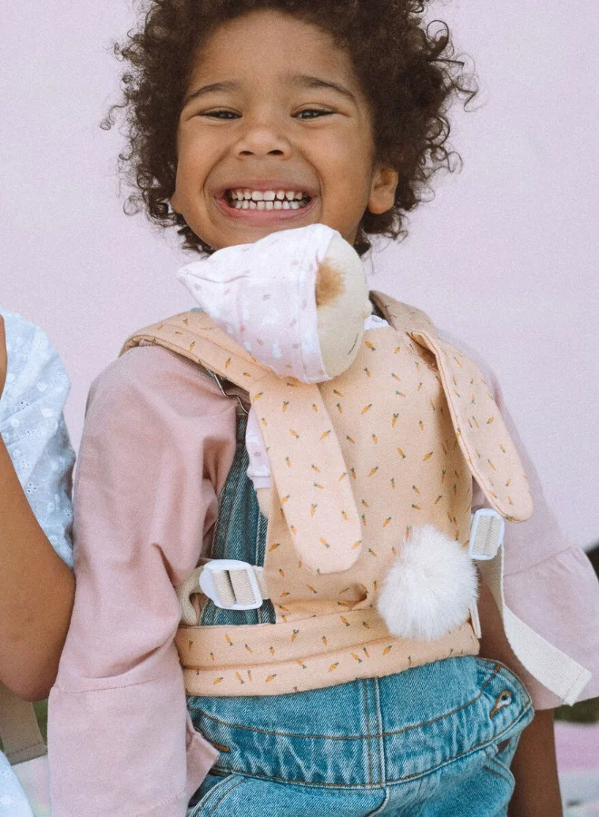 Olli Ella Dinkum Doll Cottontail Carrier - Hopscotch