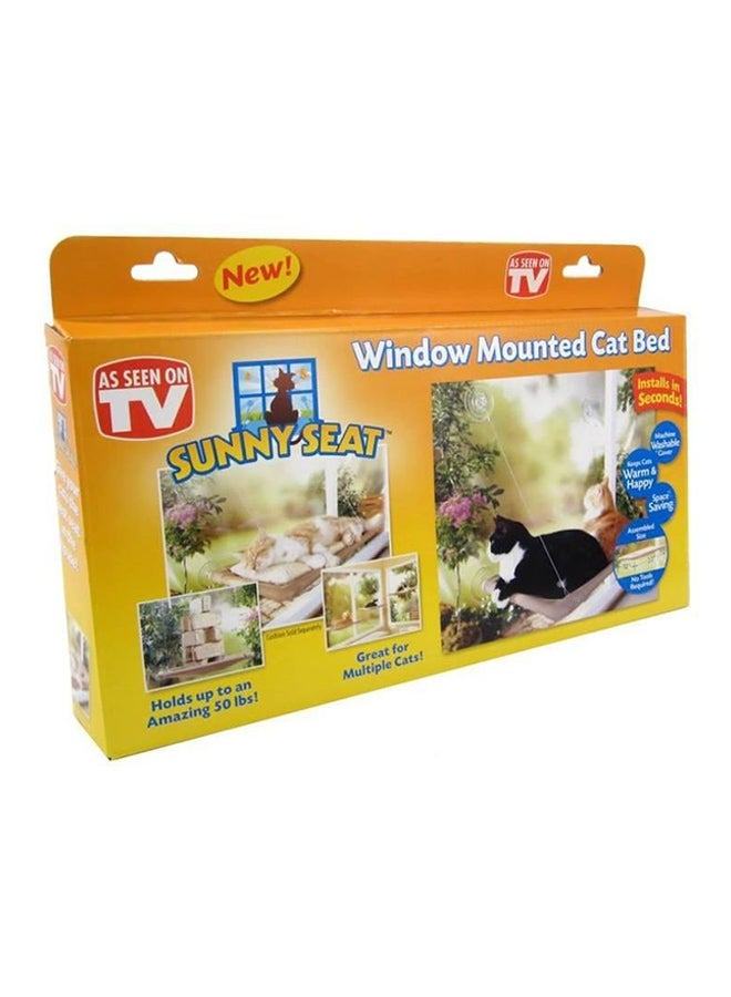 Sunny Seat Window Mounted Cat Bed Beige/White - Image 5