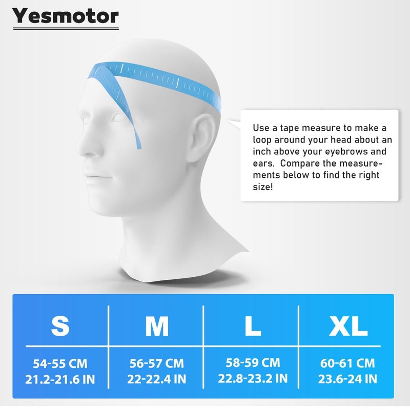 Yesmotor Baseball Motorcycle Helmet Backwards Hat Helmet for Men Chopper Dot Approved-Lightweight ABS Shell, Adjustable & Breathable Riding Gear(Light Black 1986,M) - Image 5
