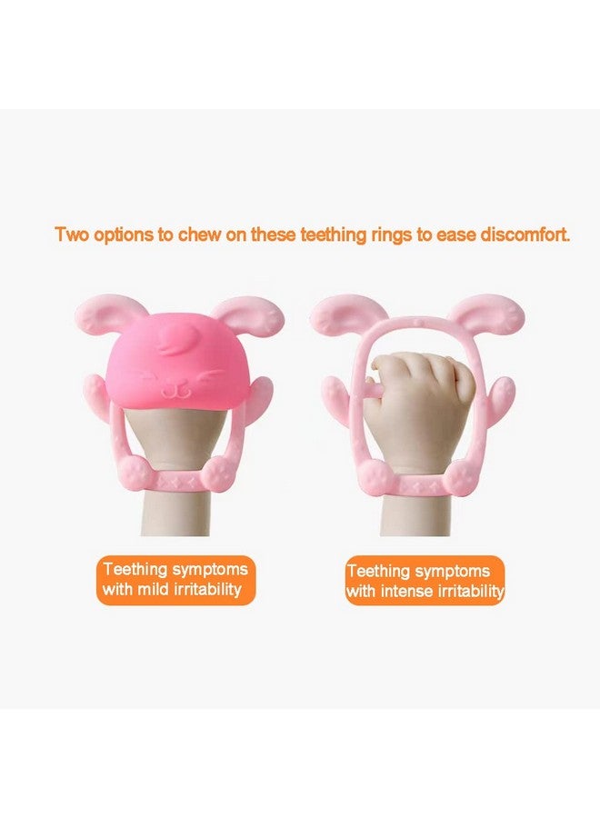 PandaEar Baby Teether And Mitten 2 Pack Baby Chew Toys For Sucking Needs Pain Relief Protection Glove Stimulating Teether Hand Pacifier For Breast Feeding Babies 012 Months  - Image 5