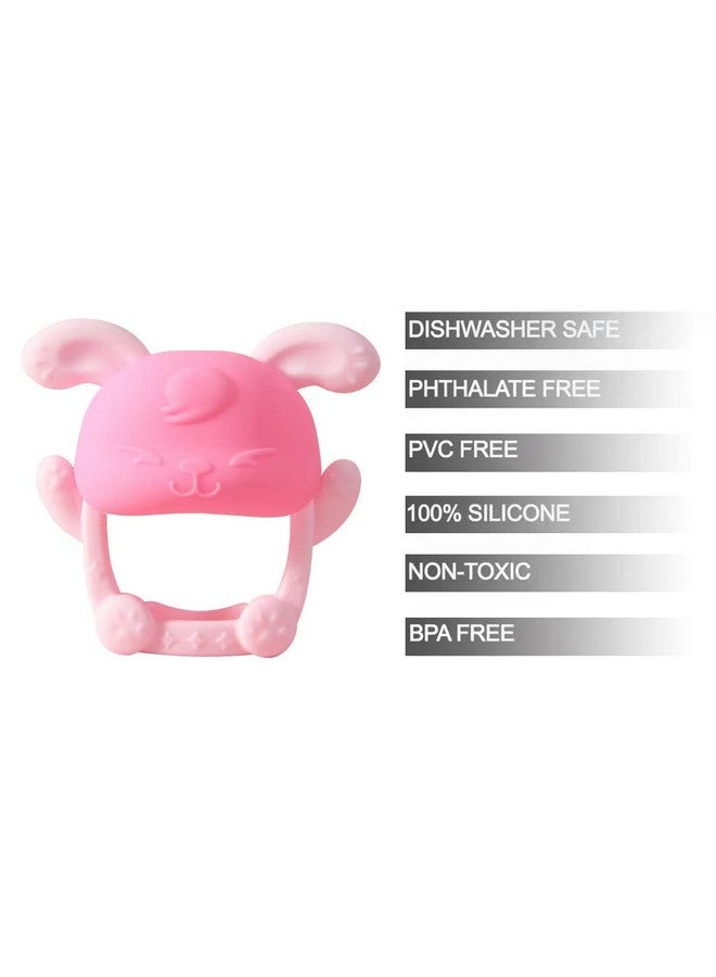 PandaEar Baby Teether And Mitten 2 Pack Baby Chew Toys For Sucking Needs Pain Relief Protection Glove Stimulating Teether Hand Pacifier For Breast Feeding Babies 012 Months  - Image 4