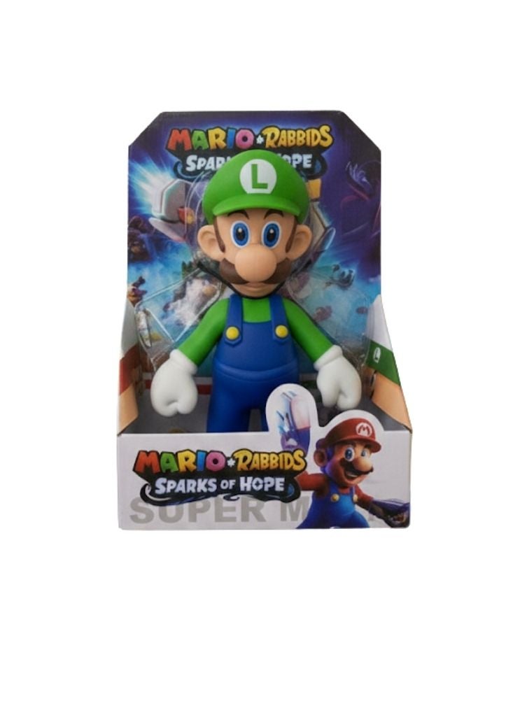 بريميم مجسم لويجي من سلسلة ماريو رابيدز سباركس أوف هوب – لعبة شخصية من لعبة فيديو مع عبوة عرض للأطفال - Image 1