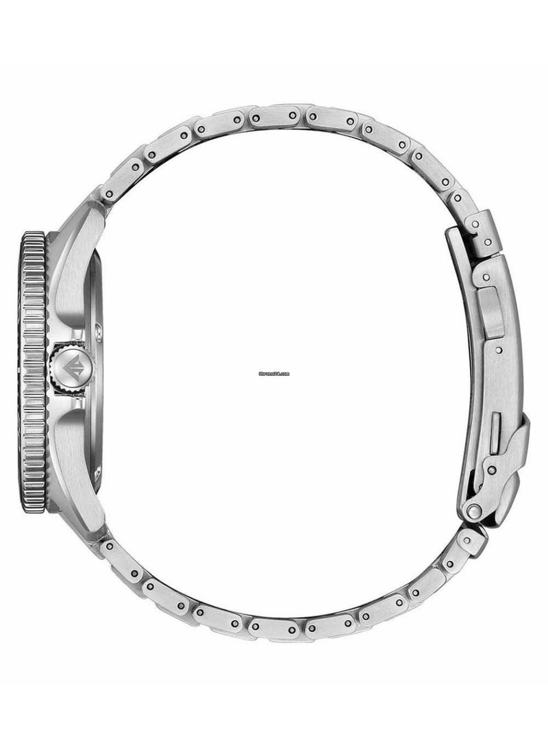 CITIZEN Promaster Eco‑Drive Diver BN0261‑51E, 41 mm Black Dial, Silver Stainless Steel Bracelet, 200 m WR - Image 4