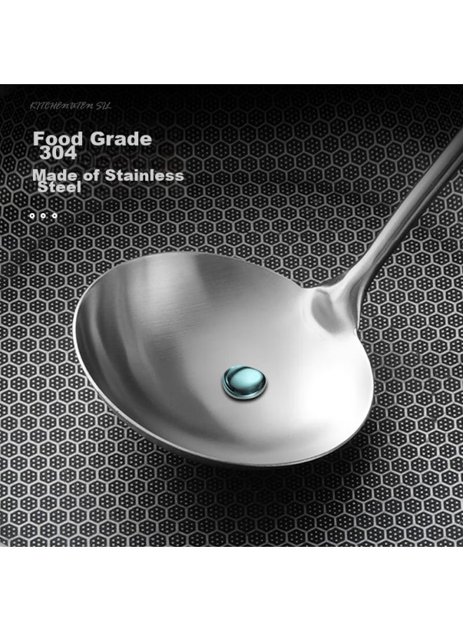 Bayco 304 Stainless Steel Soup Ladle, Large Size, Thickened Long-handled Spoon For Cooking, Serving Porridge, And Hot Pot, Bc8294 - Image 4