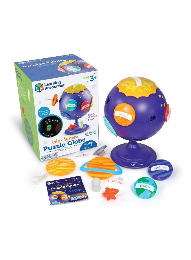 Learning Resources Solar System Puzzle Globe (8-Piece, 3D Rotating, Ages 3+) - Image 1