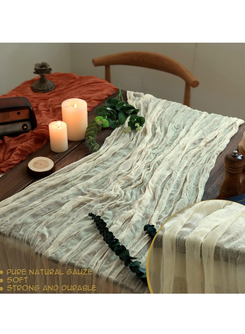 أفضل ذروة مفرش طاولة قطني بيج اللون بنقشة سيامية رومانسية طويلة، مناسب لحفلات الزفاف، وعيد الشكر، وأعياد الميلاد، وتزيين المطاعم، وتزيين عيد الأم، وتزيين المنازل، والتزيين في أي مكان - Image 4