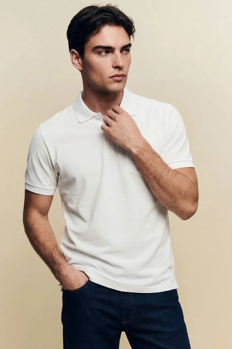 DeFacto Regular Fit Polo Collar Short Sleeve Polo T-Shirt