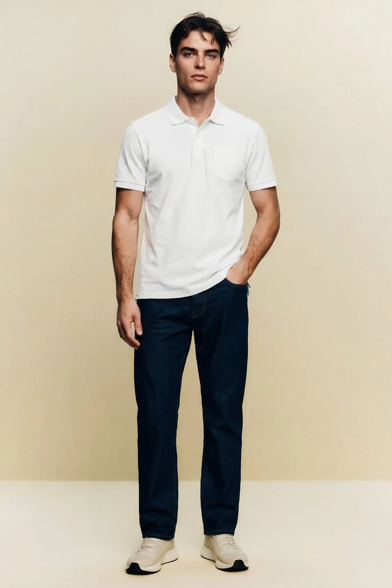 DeFacto Regular Fit Polo Collar Short Sleeve Polo T-Shirt
