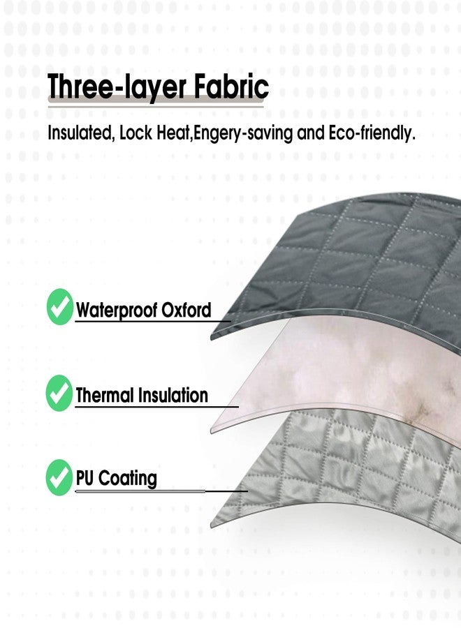 UCEDER Insulated Inflatable Hot Tub Cover,Round Spa Thermal Cover with External Heater/Pump Install Door Design,Energy-Saving and Eco-Friendly for Keeping Warm(Black, 83" D x 28" H) - Image 3