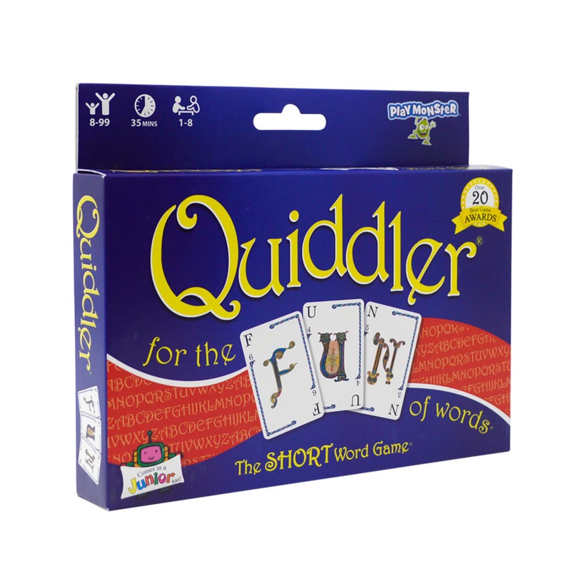 PlayMonster Quiddler Card Games for Kids - Playing Cards Word Games, Deck of Cards, Fun Family Games for Kids and Adults, Game Night, Travel Games, Multi-Player, Ages 8+ - Image 1