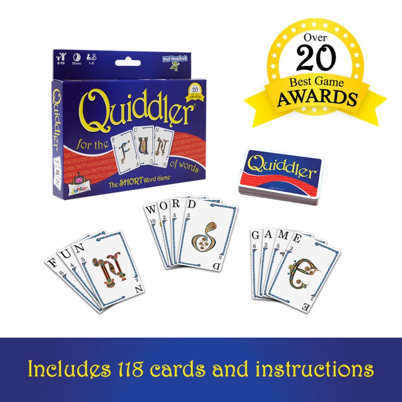PlayMonster Quiddler Card Games for Kids - Playing Cards Word Games, Deck of Cards, Fun Family Games for Kids and Adults, Game Night, Travel Games, Multi-Player, Ages 8+ - Image 2