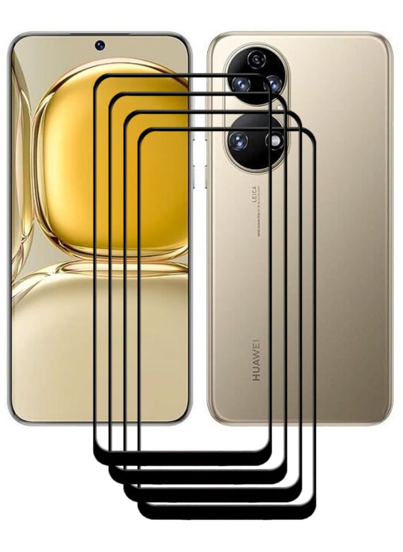 ACLIX 4 Pieces Antistatic ESD Dustproof Premium Quality High Definition Tempered Glass Screen Protector Designed For Huawei P50 - Image 1