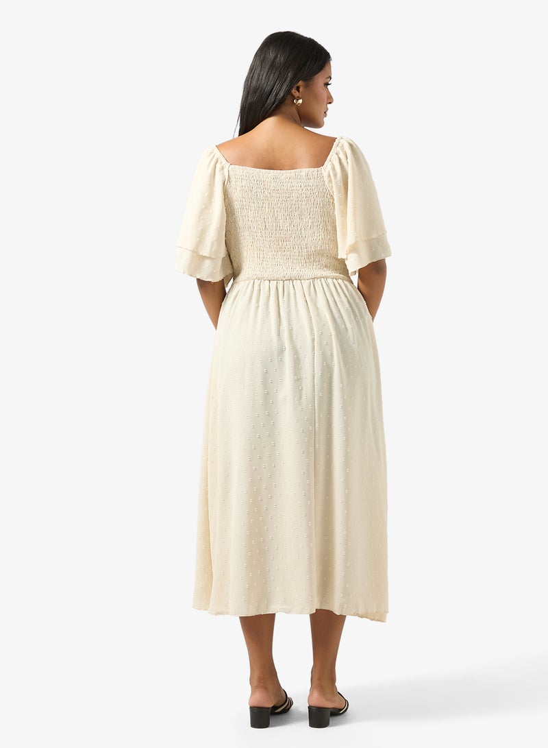 Ella Plus Flouncy Sleeve A-line Dress - Image 2